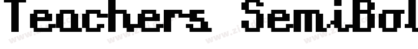 Teachers SemiBold 半粗字体转换